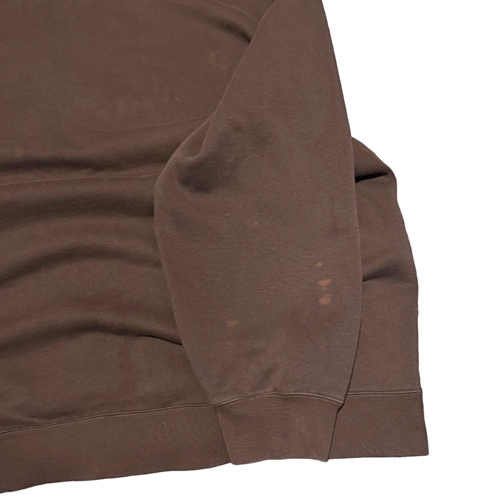 Vintage Y2K Nike Mocha Brown Big Center Swoosh Pullover Hoodie Mens Size XL - Picture 7 of 7
